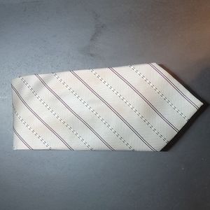 Silver men's dress tie